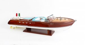 Vintage model of a Riva Aquarama Speedboat with Cream/Blue Interior 20th Century | Ref. no. 09533hWI | Regent Antiques