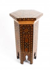 Antique Syrian Damascus Inlaid Hexagonal Occasional table C1910 | Ref. no. 09578a | Regent Antiques