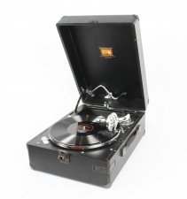 Antique Portable HMV Gramophone Mod 102E  1934  20th Century | Ref. no. 09591 | Regent Antiques