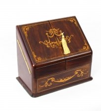 Antique Victorian  Rosewood  and Mahogany Writing Stationery Box C1880 | Ref. no. 09643 | Regent Antiques