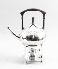 Art Nouveau Silver Plate Spirit Kettle on Stand c.1900 | Ref. no. 09655c | Regent Antiques