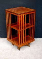 Antique Victorian Mahogany Inlaid Revolving Bookcase 19th C | Ref. no. 09703 | Regent Antiques