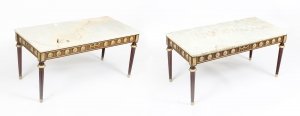 Pair of Ormolu Mounted Coffee Tables Marble Tops H&L Epstein mid-century | Ref. no. 09714 | Regent Antiques