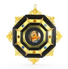 Antique Italian Framed Hand Painted Miniature Madonna & Child 19th C | Ref. no. 09722 | Regent Antiques