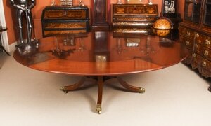 Vintage 7ft 6" Diam Jupe Mahogany Dining Table by William Tillman  20th C | Ref. no. 09725 | Regent Antiques
