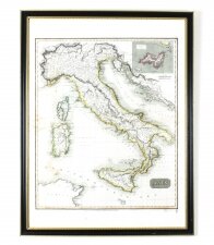 Antique Map of Italy drawn & engraved by R. Scott for Thomsons, Edinburgh 1814