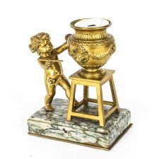 Antique French Ormolu Artistic Cherub Inkwell 19th C | Ref. no. 09733 | Regent Antiques