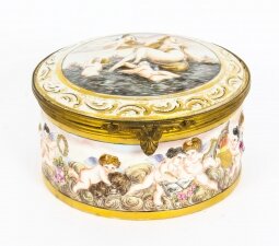 Antique Italian Capodimonte Porcelain Table Casket 19th C | Ref. no. 09743 | Regent Antiques