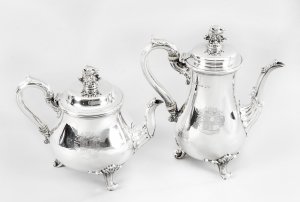 Antique William IV Silver Teapot & Coffee Pot Paul Storr 1826 19th Century | Ref. no. 09764a | Regent Antiques
