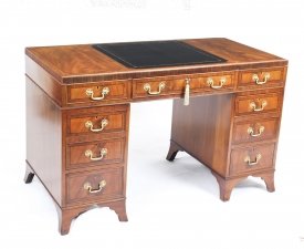 Antique Victorian Caddy Top  Mahogany  Pedestal Desk  C1880  19th Century | Ref. no. 09769 | Regent Antiques