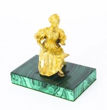 Antique Russian Malachite & Gilt Bronze Mounted Model of a Maiden C1870 19th C | Ref. no. 09779a | Regent Antiques