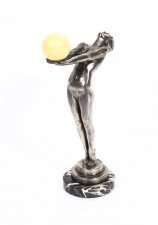Antique French Art Deco Silvered Female nude "Clarte" by Max Le Verrier c.1930 | Ref. no. 09857 | Regent Antiques