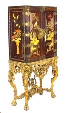 Antique Chinoiserie Lacquer Cabinet Giltwood Stand Dry Bar  Cocktail  19th C | Ref. no. 09861 | Regent Antiques