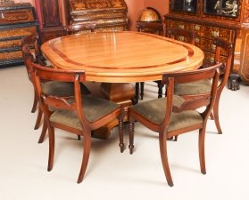 Vintage Circular Extending Dining Table by Charles Barr  & 8 chairs 20th C | Ref. no. 09916b | Regent Antiques