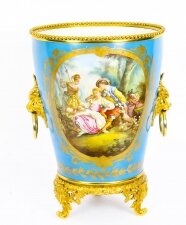 Antique Huge  Ormolu Mounted Bleu Celeste Sevres Porcelain Jardiniere 19th C | Ref. no. 09924 | Regent Antiques