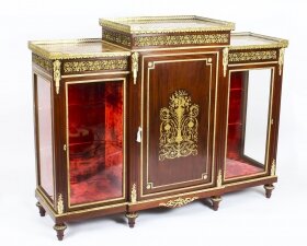 Antique Napoleon III Flame Mahogany Boulle Credenza c.1860  19th Century | Ref. no. 09928a | Regent Antiques