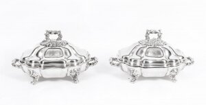 Antique Pair of English Old Sheffield Entree Dishes c1815 19th Century | Ref. no. 09949 | Regent Antiques