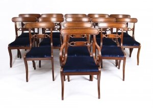 Antique Set 14 Regency Mahogany Dining Chairs 19th Century C1820 | Ref. no. 09952 | Regent Antiques