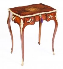 Antique French Louis XV Revival Walnut Marquetry Occasional Side Table 19th C | Ref. no. 09977 | Regent Antiques