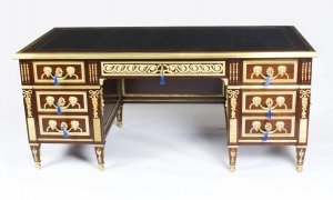 Antique Ornate Ormolu Mounted French Empire Revival  Pedestal Desk C1920 | Ref. no. 09986 | Regent Antiques