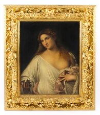 Antique Oil Painting of Flora after Titian in Florentine Giltwood Frame 19th C | Ref. no. 09995 | Regent Antiques
