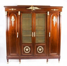 Antique French 2nd Empire 4 door Mahogany Bookcase c.1880 19th C | Ref. no. A1113a | Regent Antiques