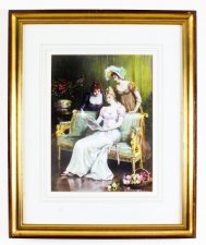 Antique Watercolour "The Valentine" by John Haynes Williams 19th Century | Ref. no. A1125 | Regent Antiques