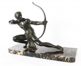 Antique Large Art Deco Bronze Figure of an Archer by Salvatore Melani C1920 | Ref. no. A1148 | Regent Antiques