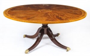 Vintage 5ft 6" Diameter Flame Mahogany Regency Revival Dining Table 20th C | Ref. no. A1178 | Regent Antiques