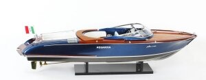Vintage model of a Riva Aquariva speedboat Cream Interior 20th Century | Ref. no. A1179a | Regent Antiques