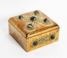 Antique  Brass & Agate Gaming Box Edinburgh C1850 19th C | Ref. no. A1189b | Regent Antiques