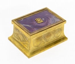 Antique Victorian Ormolu and Glass jewellery casket C1870 19th Cent | Ref. no. A1241 | Regent Antiques
