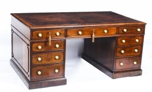 Antique  George III Mahogany Pedestal Partners Desk C1820 | Ref. no. A1256 | Regent Antiques