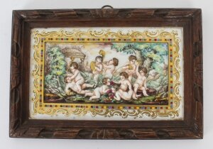 Antique Italian Framed Capodimonte Porcelain Plaque Early 19th Century 19x27cm | Ref. no. A1261 | Regent Antiques