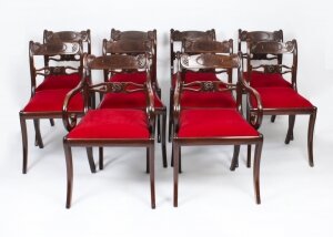 Antique Set 10 English Mahogany Regency Dining Chairs 19th Century | Ref. no. A1274a | Regent Antiques