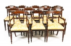 Antique Set 12 William IV Rosewood Dining Chairs, att. to Gillows C1820 19th C | Ref. no. A1294 | Regent Antiques