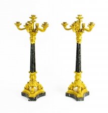 Antique Pair French Ormolu & Marble Candelabra C1850 19th Century | Ref. no. A1346 | Regent Antiques