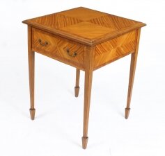 Antique Victorian Satinwood Occasional Table 19th Century