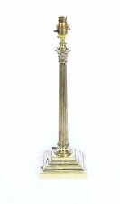 Antique Victorian Brass Corinthian Column Table Lamp Ca 1880 19th C | Ref. no. A1362 | Regent Antiques