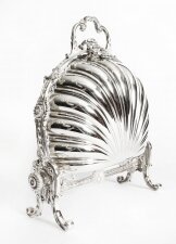 Antique Victorian Silver Plated Shell Folding Biscuit Box 19thC  1880 | Ref. no. A1379 | Regent Antiques