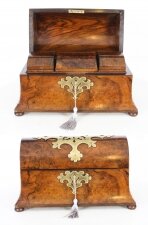 Antique Victorian Scottish  Burr  Walnut Domed Topped Tea Caddy 19th C | Ref. no. A1420 | Regent Antiques