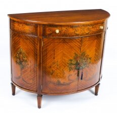 Antique Edwardian Satinwood Demi Lune Cabinet 19th Century | Ref. no. A1428 | Regent Antiques