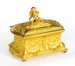 Antique Monumental  French Ormolu Casket With Cupid 19th Century | Ref. no. A1431 | Regent Antiques