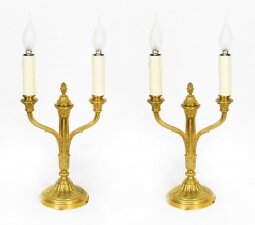 Antique Pair French Neo-classical Ormolu Candelabra Table Lamps C1840 19th C | Ref. no. A1463 | Regent Antiques