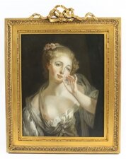 Antique French Oil Painting of a Young Maiden Gilded Frame 1850 19th C | Ref. no. A1464 | Regent Antiques