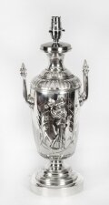 Antique Victorian Silver Plated Classical Urn Table Lamp c.1880 19th C | Ref. no. A1515 | Regent Antiques