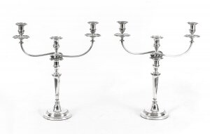Antique Pair George III  3Light Candelabra Matthew Boulton 18th Century | Ref. no. A1522 | Regent Antiques