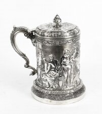 Antique Huge  Silver Plated Lidded Tankard   by Elkington 19th C | Ref. no. A1523 | Regent Antiques
