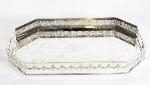 Antique Edwardian Silver Plated Gallery Tray Circa 19th Century | Ref. no. A1530 | Regent Antiques