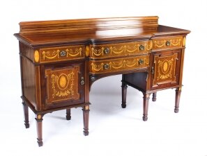 Antique  Mahogany & Marquetry Inlaid Bowfront Sideboard  19th Century | Ref. no. A1549 | Regent Antiques